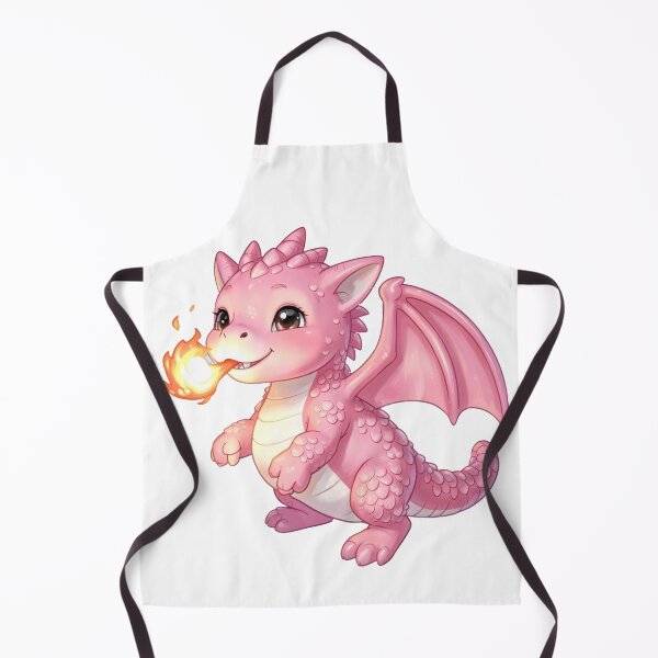 Item preview, Cute Pink Baby Dragon Breating Fire designed and sold by Mia's Menagerie.