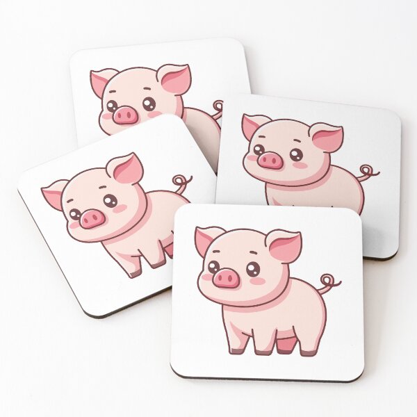 Item preview, Adorable Baby Pink Pig Cartoon designed and sold by febesl.