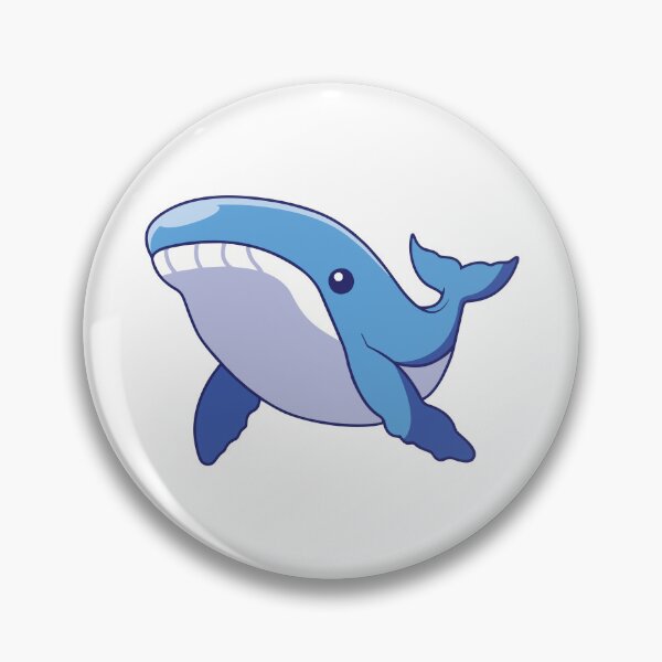 Item preview, Cute Happy Blue Whale Swimming designed and sold by febesl.