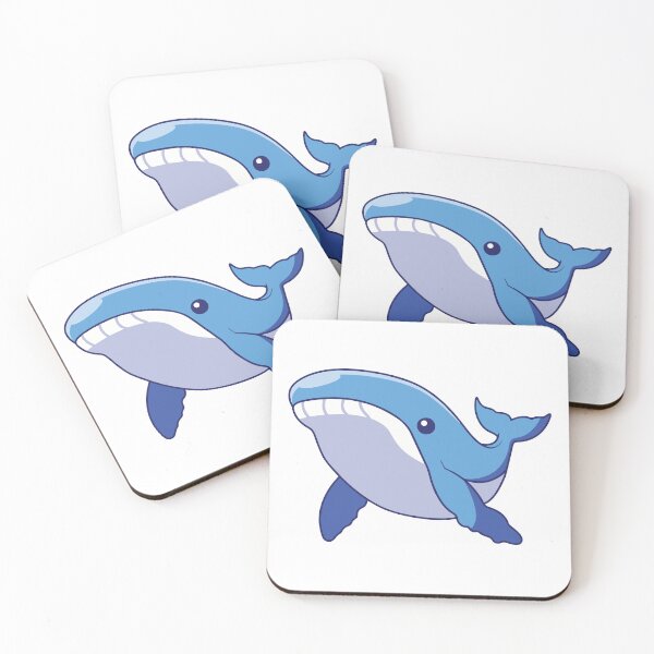 Item preview, Cute Happy Blue Whale Swimming designed and sold by febesl.