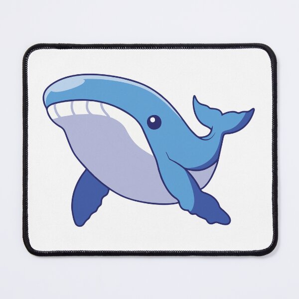 Item preview, Cute Happy Blue Whale Swimming designed and sold by febesl.