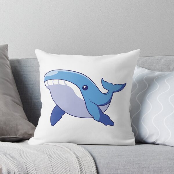 Item preview, Cute Happy Blue Whale Swimming designed and sold by febesl.