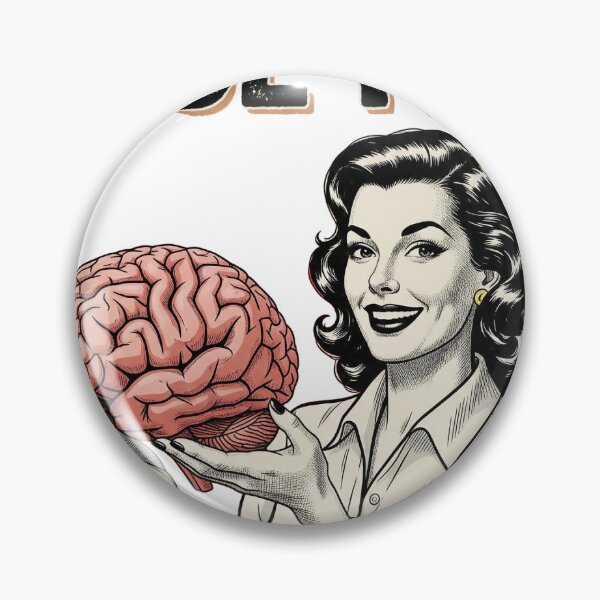 Item preview, Retro Comic "Use It!" Brain – Sarcastic Mid-Century Pop Art designed and sold by VineVibe16Studio.