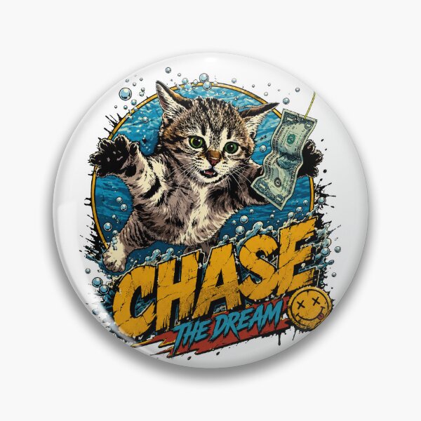 Item preview, Chase The Dream Swimming Kitten Dollar designed and sold by Brilleking.