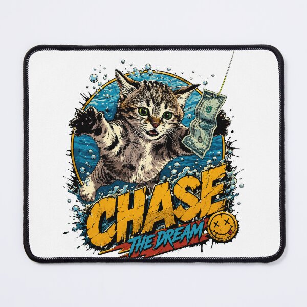 Item preview, Chase The Dream Swimming Kitten Dollar designed and sold by Brilleking.