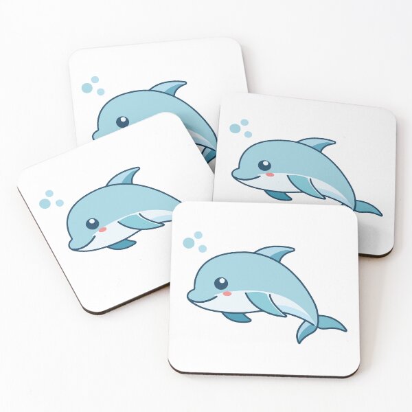 Item preview, Happy Kawaii Dolphin Jumping designed and sold by febesl.
