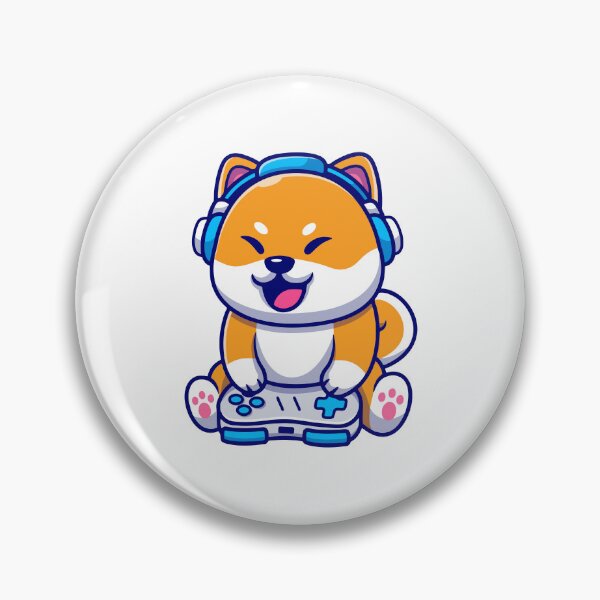 Item preview, Cute Shiba Inu Gaming Dog designed and sold by febesl.