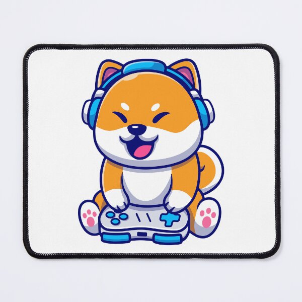 Item preview, Cute Shiba Inu Gaming Dog designed and sold by febesl.