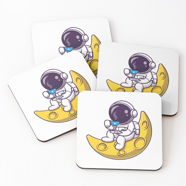 Item preview, Astronaut Drinking Coffee on Moon designed and sold by febesl.