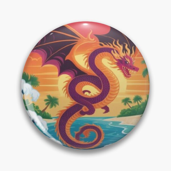 Item preview, Tropical Dragon Island Sunset designed and sold by DailySparks.