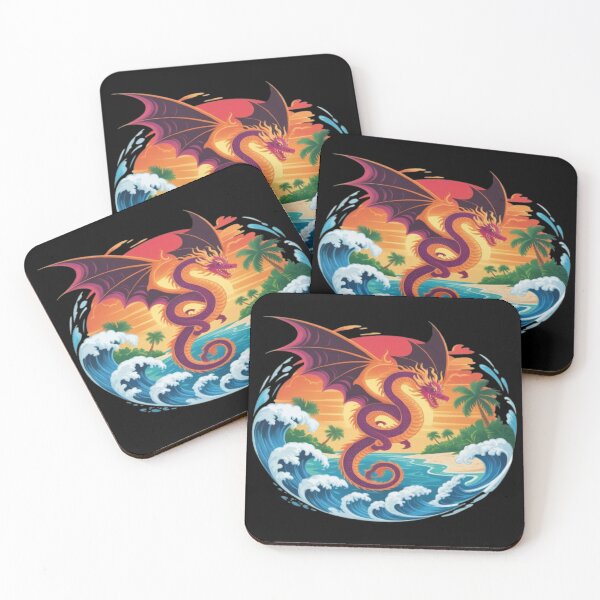 Item preview, Tropical Dragon Island Sunset designed and sold by DailySparks.