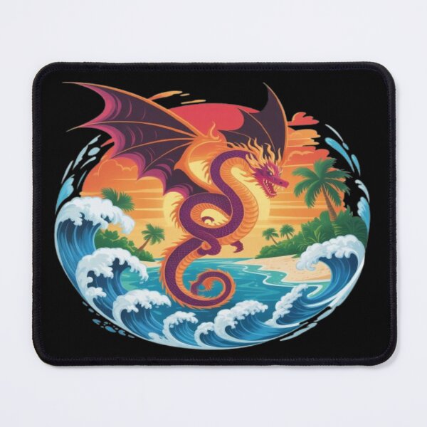 Item preview, Tropical Dragon Island Sunset designed and sold by DailySparks.