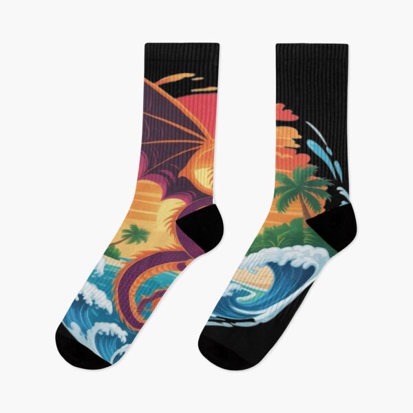 Item preview, Tropical Dragon Island Sunset designed and sold by DailySparks.