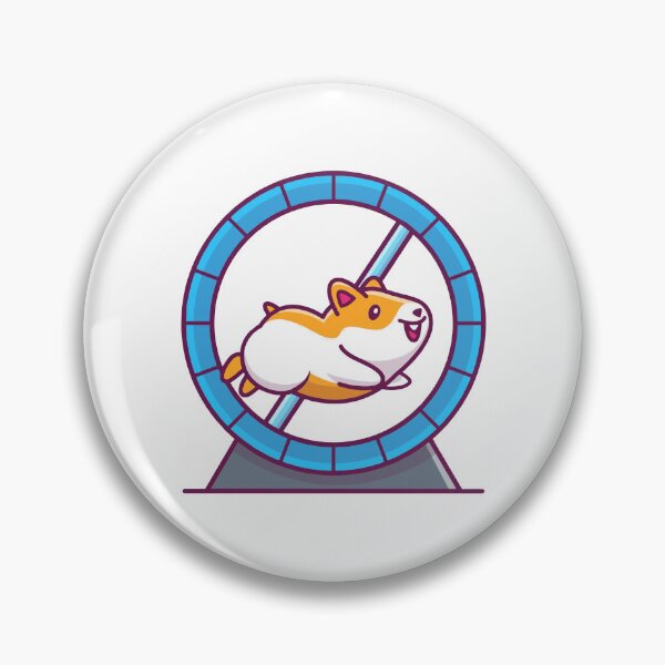 Item preview, Cute Hamster Running on Wheel designed and sold by febesl.