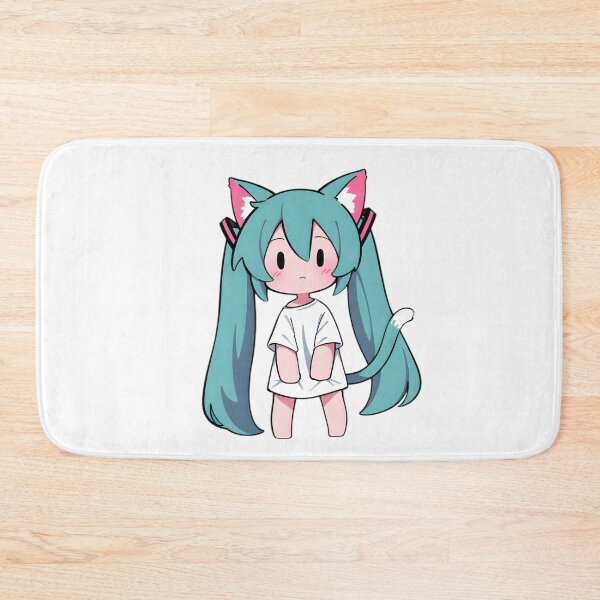 Item preview, Hatsune Miku Cute Chibi Cat Girl Twin Tails Anime Art – Kawaii Neko Pastel Aesthetic Sticker designed and sold by Dyan4.