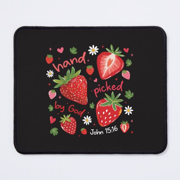 Item preview, Hand Picked by God Strawberry Cute Christian Faith Bible Verse Gift designed and sold by kiralynstration.