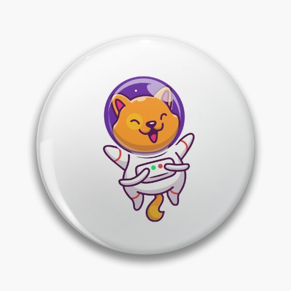 Item preview, Cute Space Cat Astronaut Floating designed and sold by febesl.