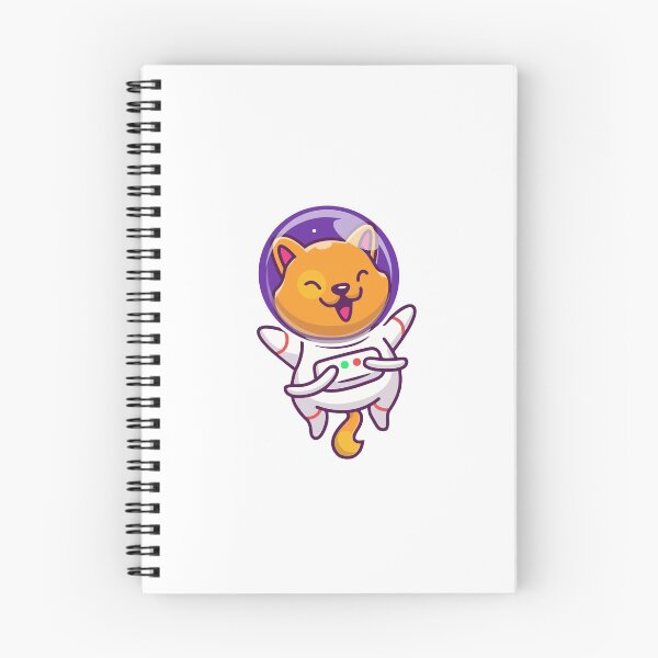 Item preview, Cute Space Cat Astronaut Floating designed and sold by febesl.