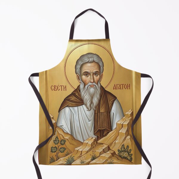 Item preview, Saint Agathon orthodox icon designed and sold by ikonesrb.