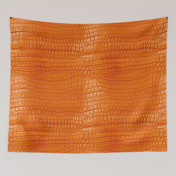 Item preview, Glossy Rounded Crocodile Scale Orange Leather Photo Texture designed and sold by DigitaICraft.