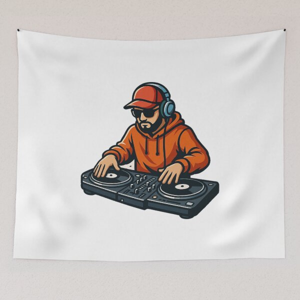Item preview, DJ, DJ t-shirt, retro, music, vintage designed and sold by strongSpiritEd.