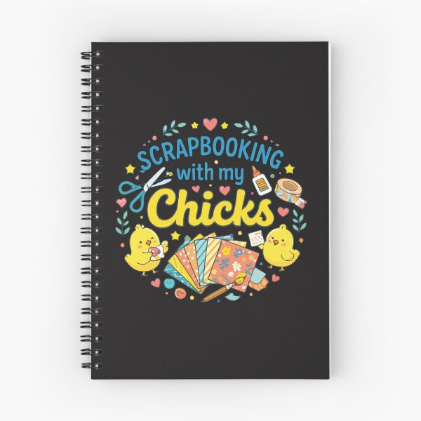 Item preview, Scrapbooking with My Chicks Funny Craft Hobby Women Scrapbook Lover  designed and sold by kiralynstration.