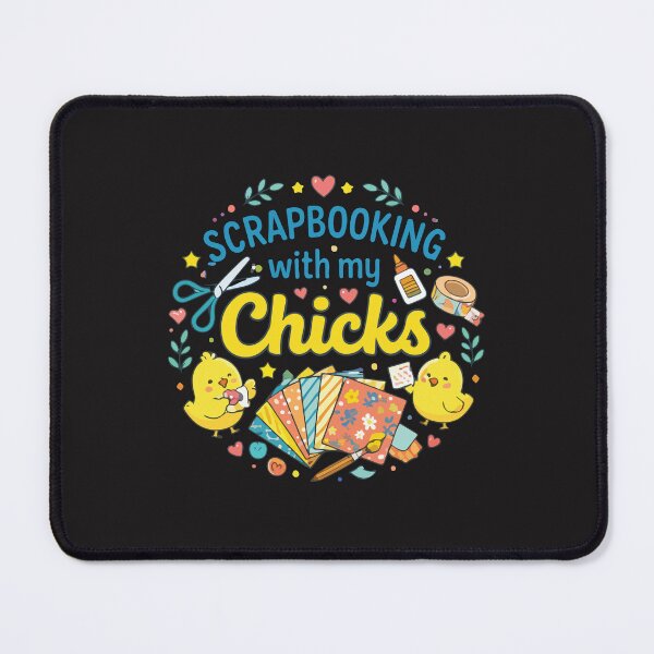 Item preview, Scrapbooking with My Chicks Funny Craft Hobby Women Scrapbook Lover  designed and sold by kiralynstration.