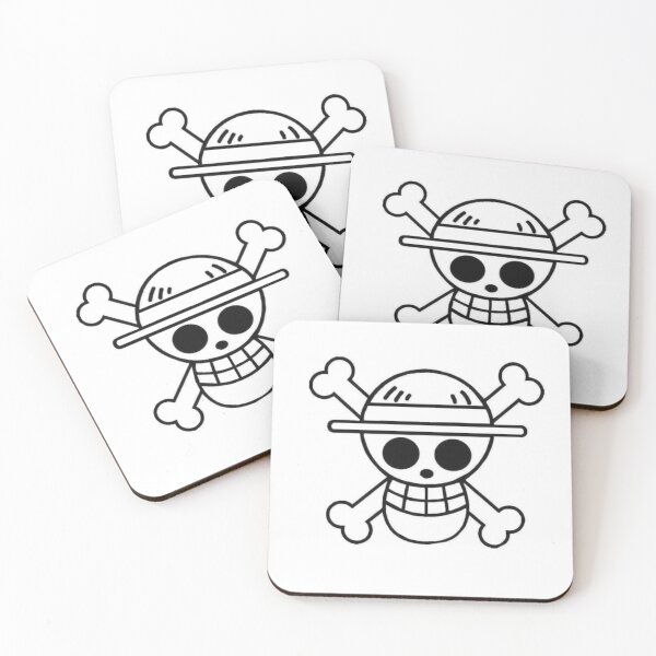 Item preview, The Captain's Promise: Minimalist Straw Hat Jolly Roger designed and sold by ScrubsNStrokes.