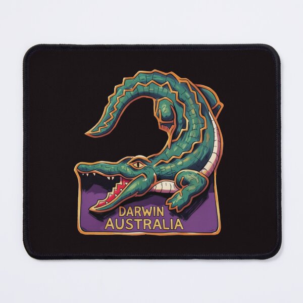 Item preview, Darwin Australia Saltwater Crocodile - vintage souvenir illustration designed and sold by Corinne Alexa Jackson.