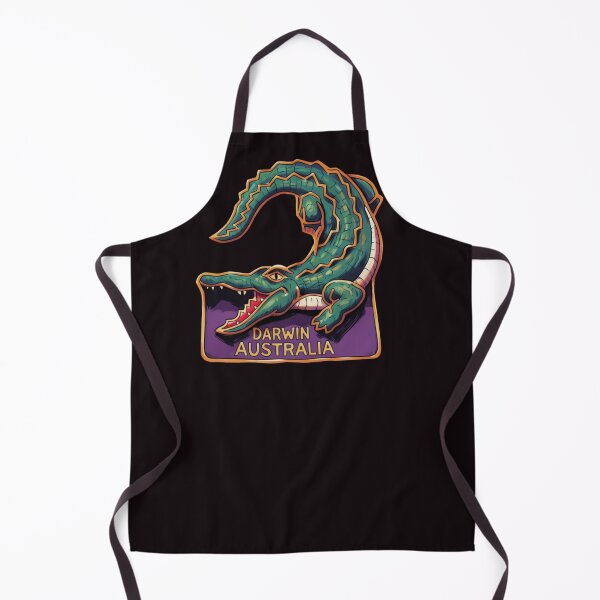 Item preview, Darwin Australia Saltwater Crocodile - vintage souvenir illustration designed and sold by Corinne Alexa Jackson.