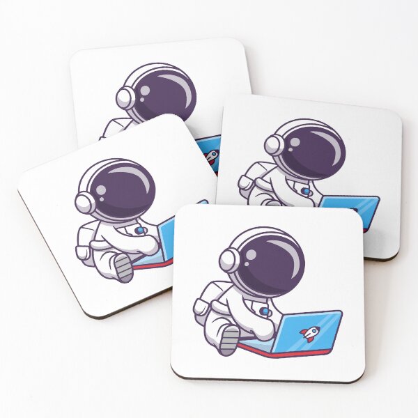 Item preview, Astronaut Working on Rocket Laptop designed and sold by febesl.