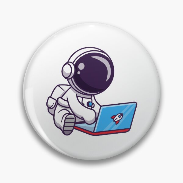 Artikelvorschau, Astronaut arbeitet an Raketen-Laptop entworfen und verkauft von febesl.