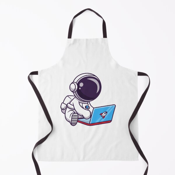 Item preview, Astronaut Working on Rocket Laptop designed and sold by febesl.