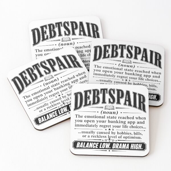 Item preview, Debtspair Funny Banking App Definition T-Shirt designed and sold by MAF_Merch.