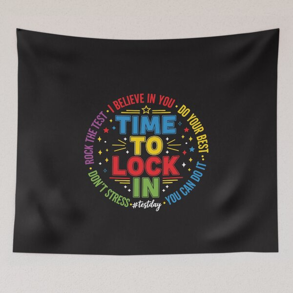 Item preview, Time to Lock In Rock the Test Don’t Stress Test Day Teacher Student Motivation designed and sold by kiralynstration.