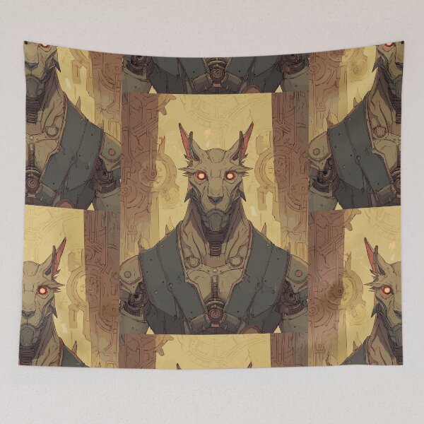 Item preview, Gilded Mechanical Feline Guardian - Steampunk Animals designed and sold by bapupa.