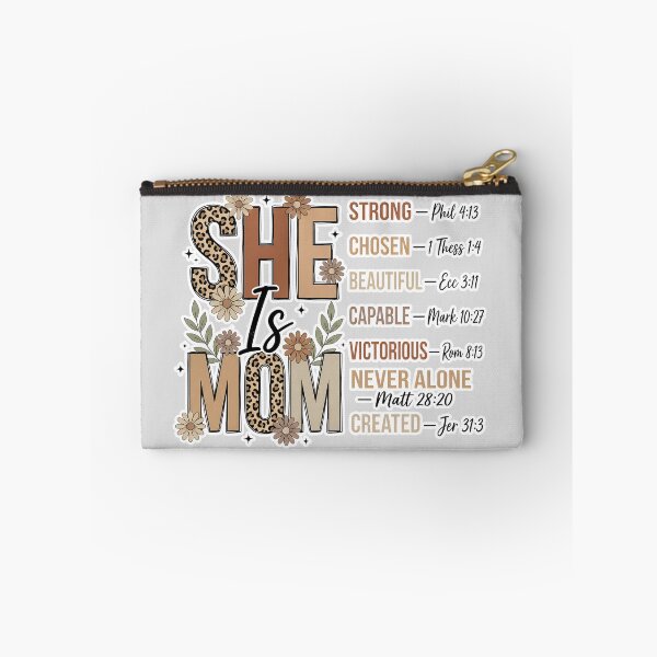 Item preview, Christian Mom Affirmation Design Strong Chosen Beautiful Capable Bible Verse Faith Mother Gift designed and sold by Ladys-Gents.