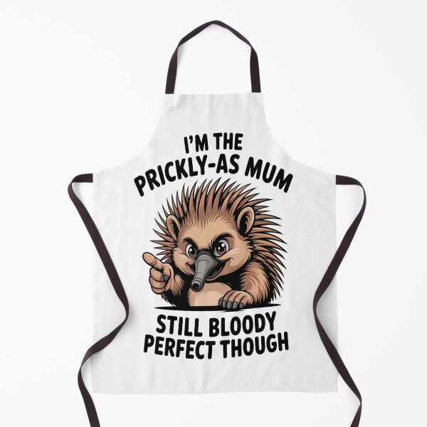 Item preview, Prickly‑As Mum Echidna Portrait designed and sold by stickercuffs.