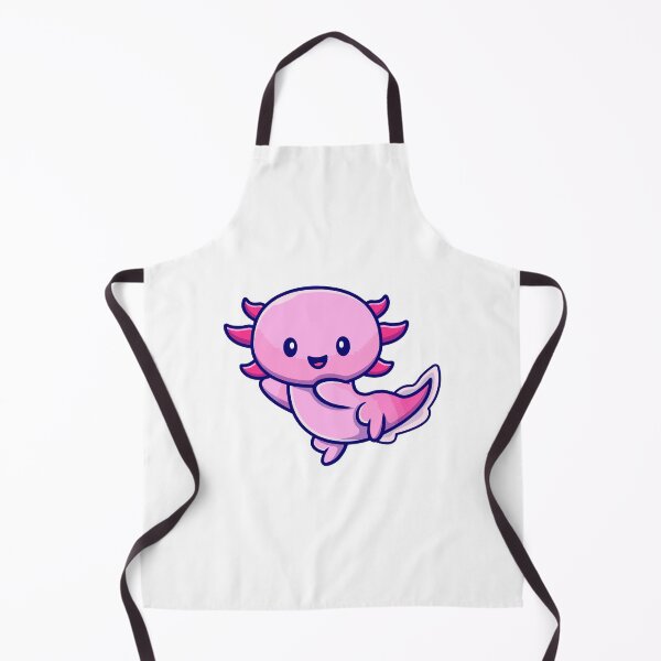 Item preview, Cute Kawaii Pink Axolotl Swimming designed and sold by febesl.