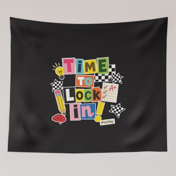 Item preview, Time to Lock In Don’t Stress Test Day Teacher Motivation Classroom Exam designed and sold by kiralynstration.