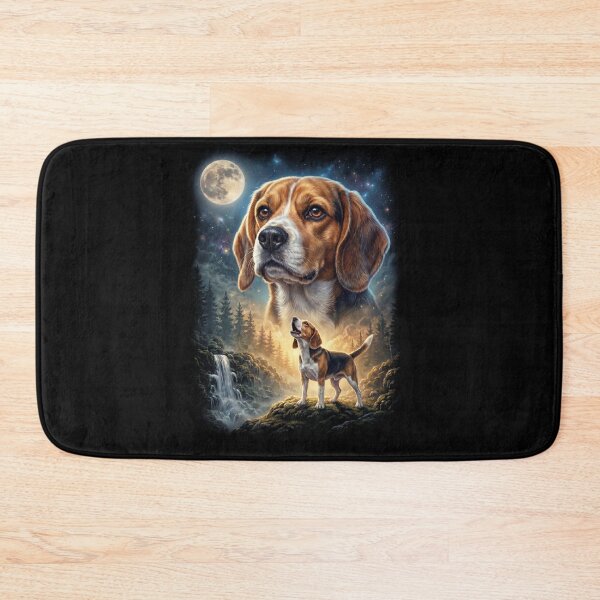 Item preview, Beagle Howling Moon Art Dog Lover designed and sold by DoodleTortle.