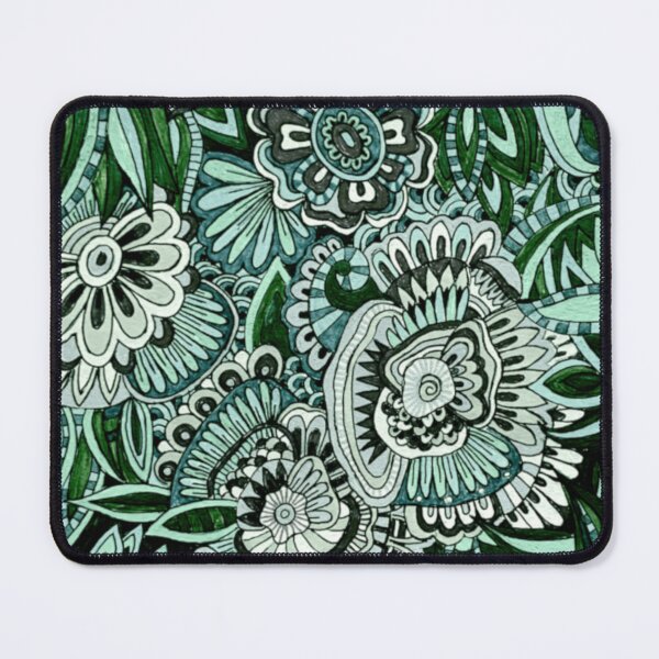 Item preview, Flower Garden - Green designed and sold by Wild Thistle Art.