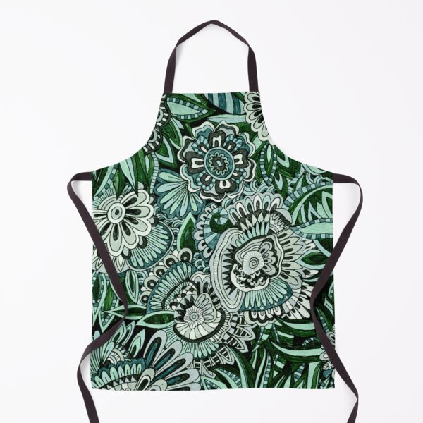 Item preview, Flower Garden - Green designed and sold by Wild Thistle Art.