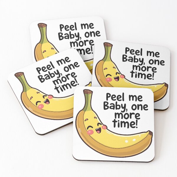 Item preview, Peel Me Baby One More Time Funny Kawaii Banana Pop Culture Pun designed and sold by LunaPixelStudio.