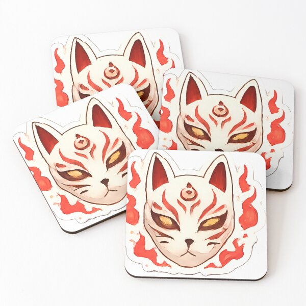 Item preview, Japanese Fox Mask Art designed and sold by Alphaxkeeper.