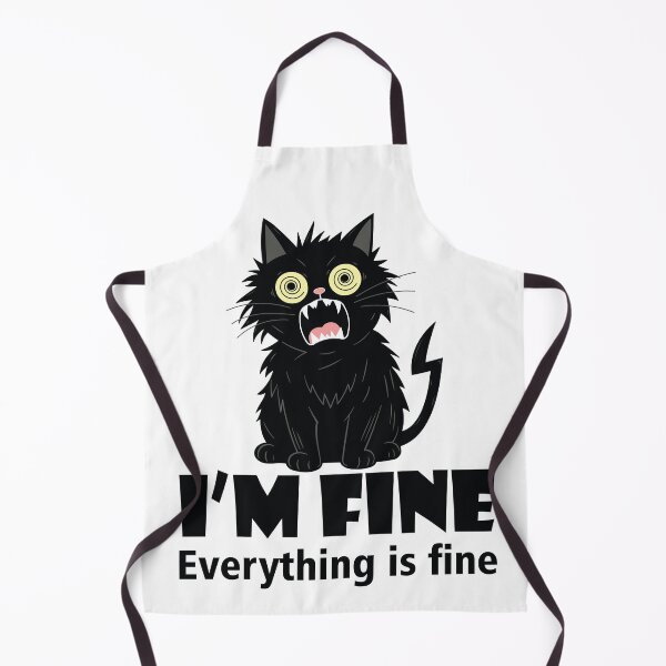 Item preview, Funny Screaming Black Cat I’m Fine designed and sold by Found Dream.