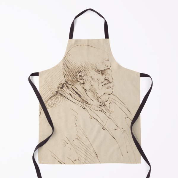 Item preview, A Caricature of a Bald Fat Man by Leonardo da Vinci: Renaissance Study Poster designed and sold by artofuniverse.