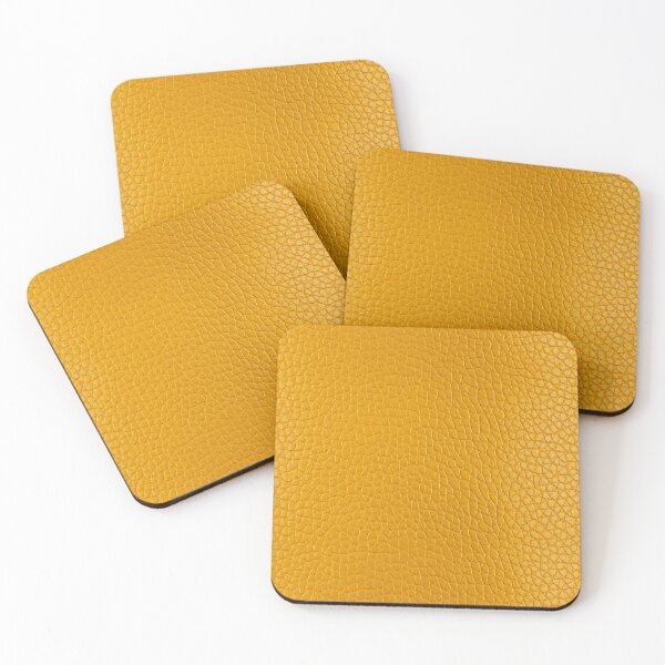 Item preview, Fine Pebble Grain Mustard Yellow Leather Photo Texture designed and sold by DigitaICraft.