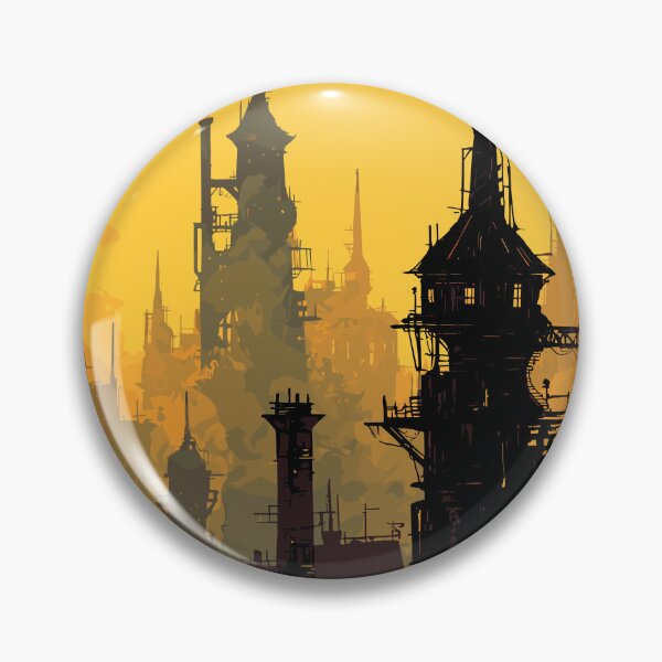 Item preview, Smokestack Skyline Silhouette - Steampunk Cityscape designed and sold by bapupa.