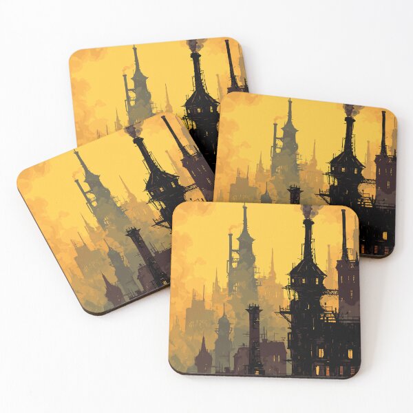 Item preview, Smokestack Skyline Silhouette - Steampunk Cityscape designed and sold by bapupa.
